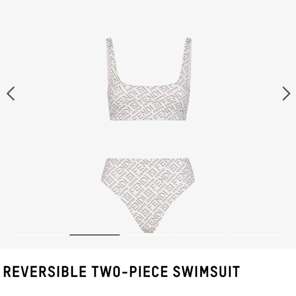 FENDI x SKIMS Reversible 2pc Bathing suit sz XXS